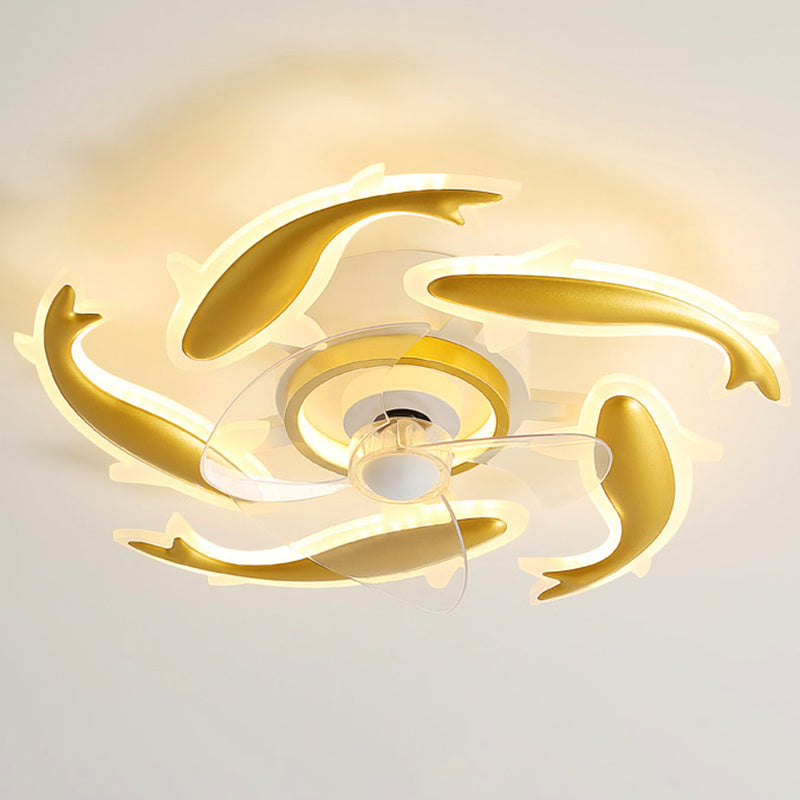 Simple Bedroom Ceiling Fan Lamp