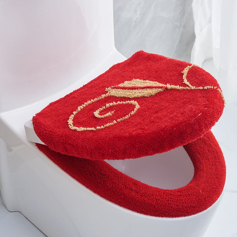 Thickened Household Plush Toilet Mat