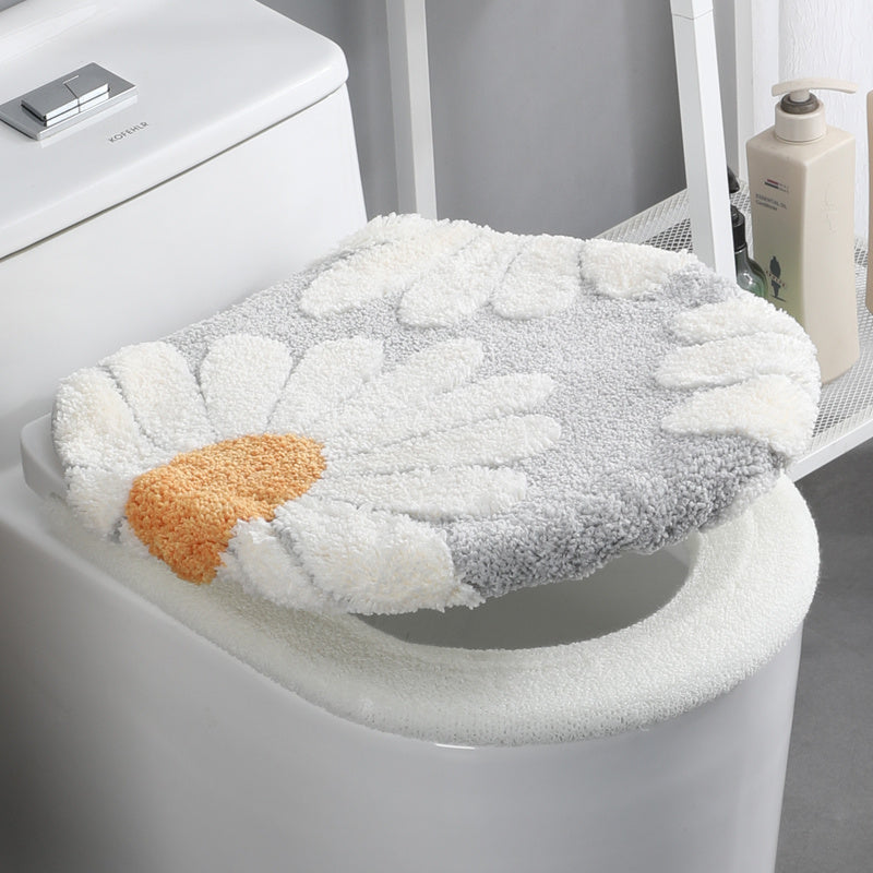 Thickened Household Plush Toilet Mat