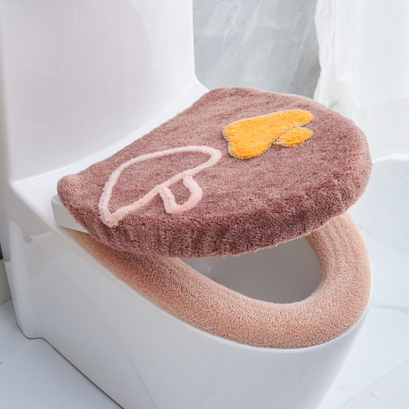 Thickened Household Plush Toilet Mat