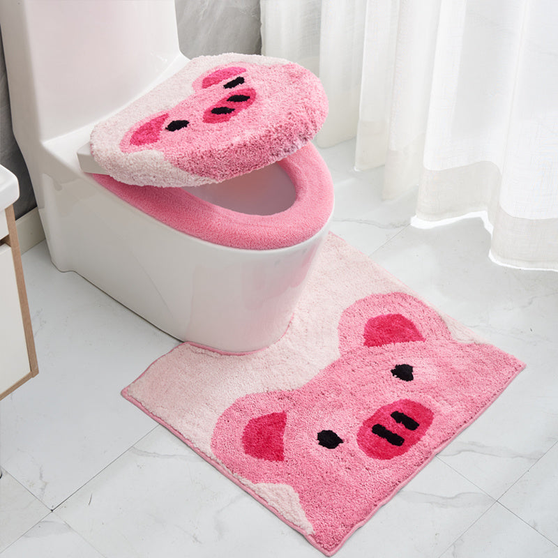 Thickened Household Plush Toilet Mat
