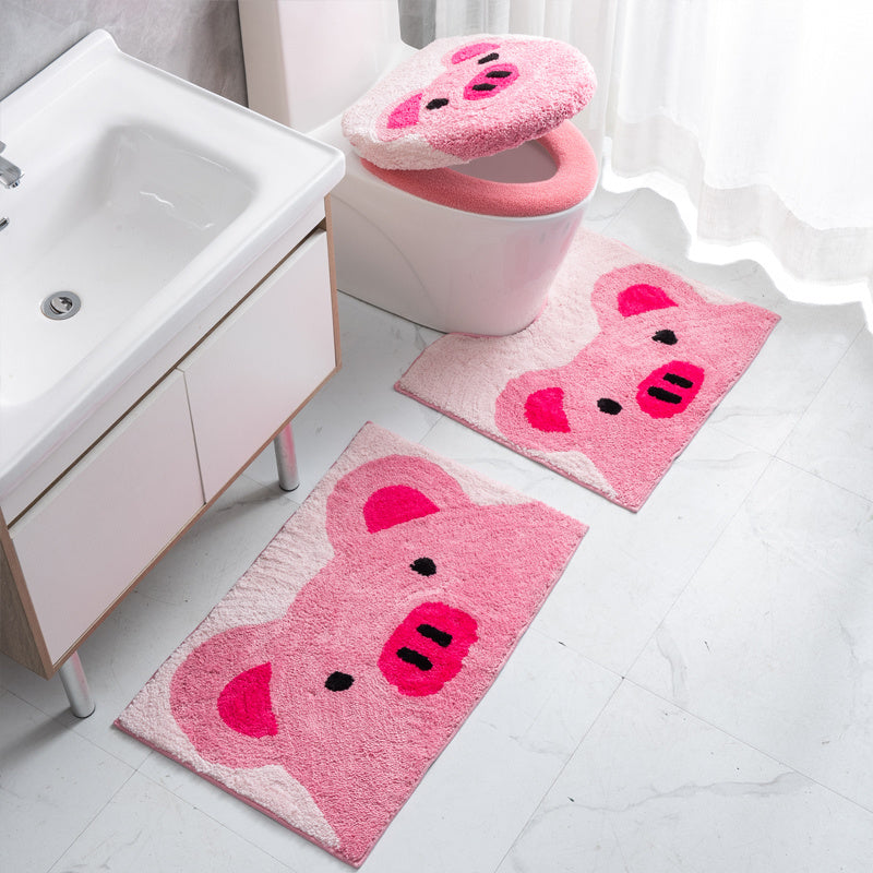 Thickened Household Plush Toilet Mat