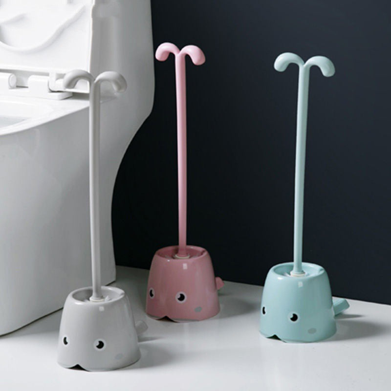 New Type Of Silicone Toilet Brush Whale Creative Toilet Brush