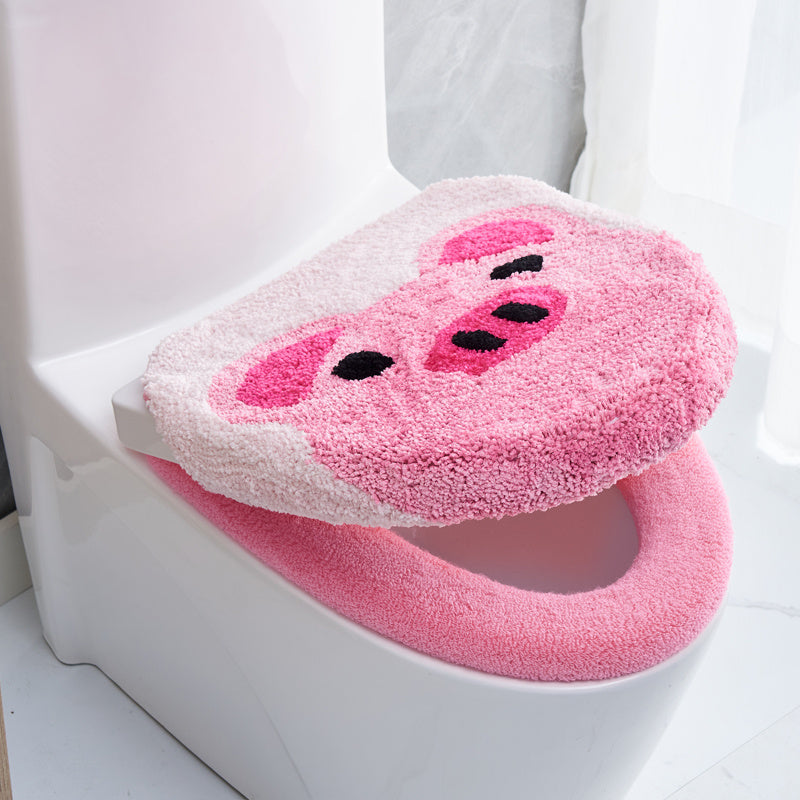 Thickened Household Plush Toilet Mat