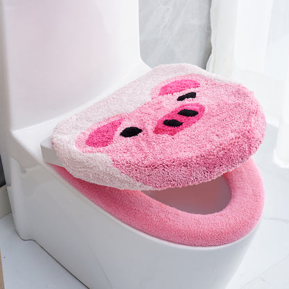 Thickened Household Plush Toilet Mat
