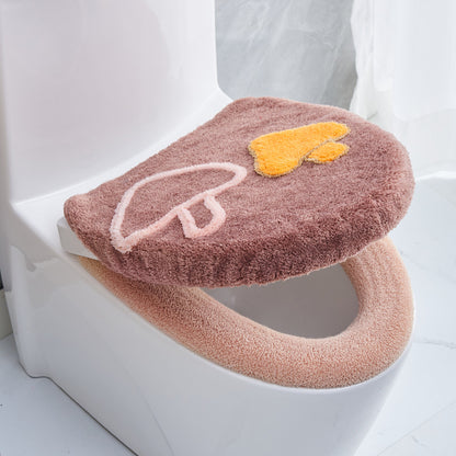 Thickened Household Plush Toilet Mat