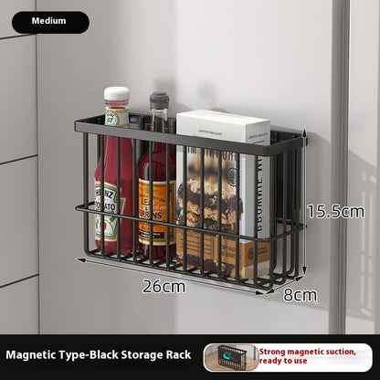 Kitchen Refrigerator Magnetic Storage Rack