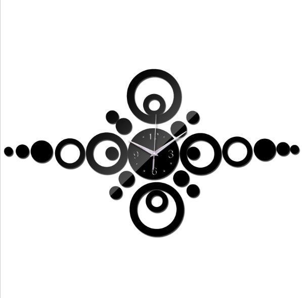 Fashion Acrylic Creative Wall Clock Study Room Living Room Mute