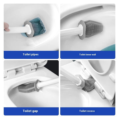 Toilet Brush Set Upper Wall Type No Dead Angle Toilet Cleaning Brush