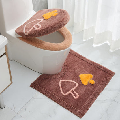 Thickened Household Plush Toilet Mat